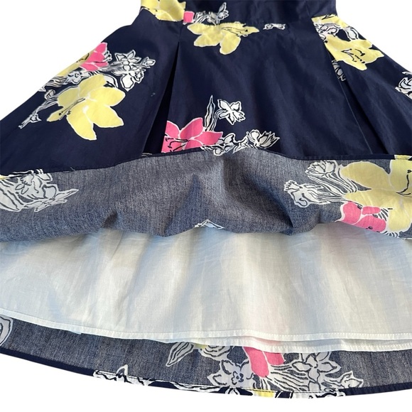 Lilly Pulitzer Strapless Floral Fit & Flare Dress | Size 4 - Picture 8 of 13